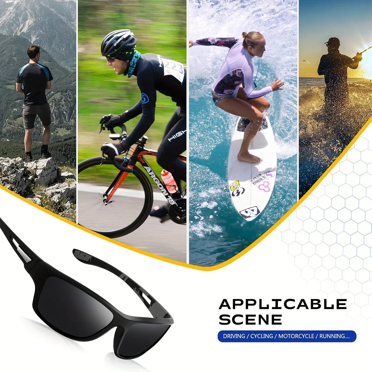2024 New Luxury Polarized Sunglasses Men'S Driving Shades Male Sun Glasses Vintage Travel Fishing Classic Sun Glasses