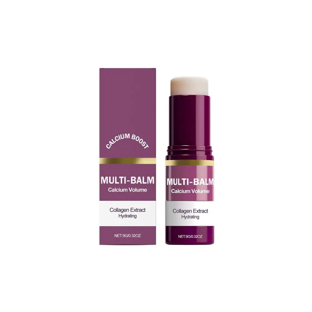 1/2/3PCS Calcium Volume Multi Balm Stick,Collagen Moisturing Stick Face Cream anti Wrinkle Hydrating for Eyes Neck Face Skincare