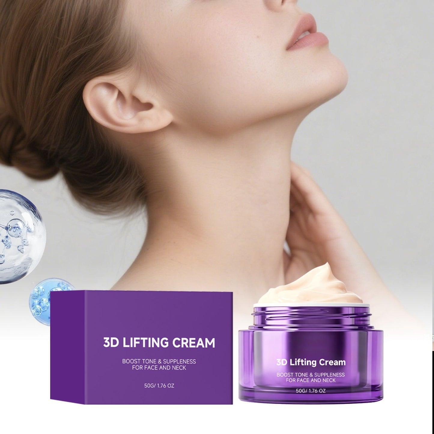 3D Lifting Cream Moisturizing Face & Neck Cream for Smooth, Firm-Looking Skin
